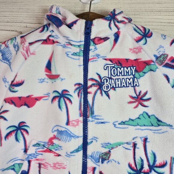 Tommy Bahama Boys Terry Cloth Swim Coverup Size S/M Ages 3-6 Nautical Beachy - Picture 2 of 11